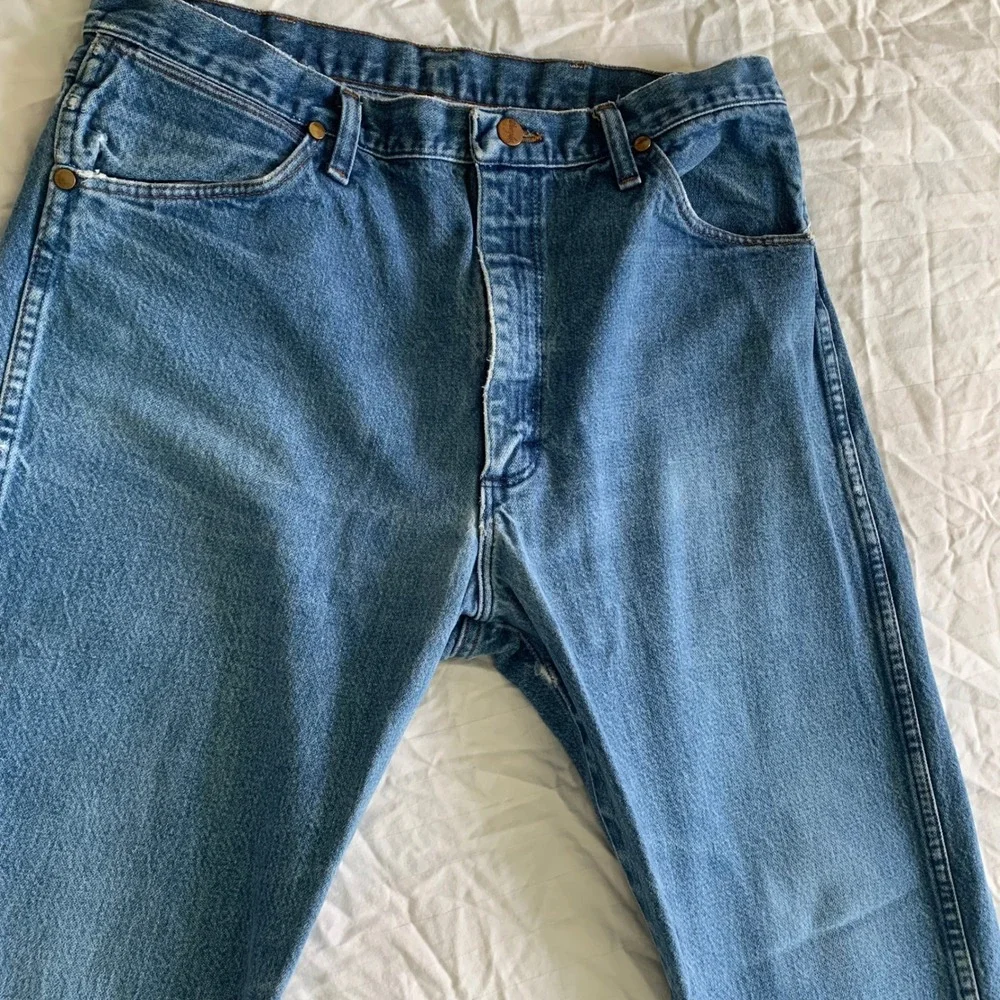 Wrangler 36x32 Jeans Blue 13MWZ Cowboy Cut Original Fit Straight Leg Denim